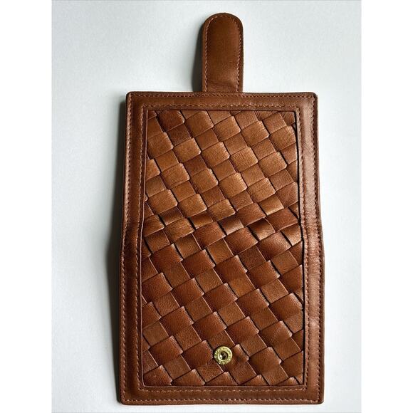 Vintage Hugo Bosca & Co. Hand Woven Lamb Photo Wallet - Picture 3 of 6
